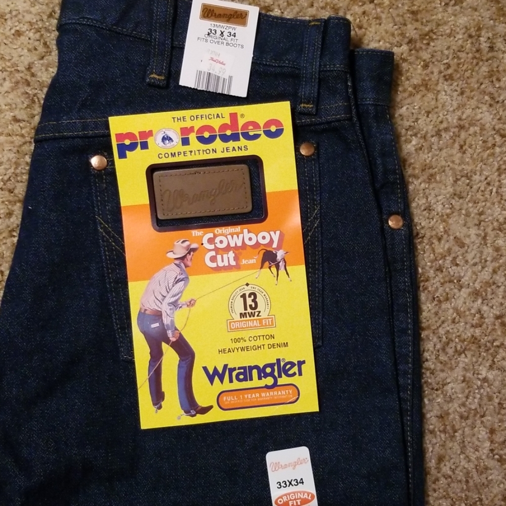 Pro Rodeo Cowboy Cut Wranglers